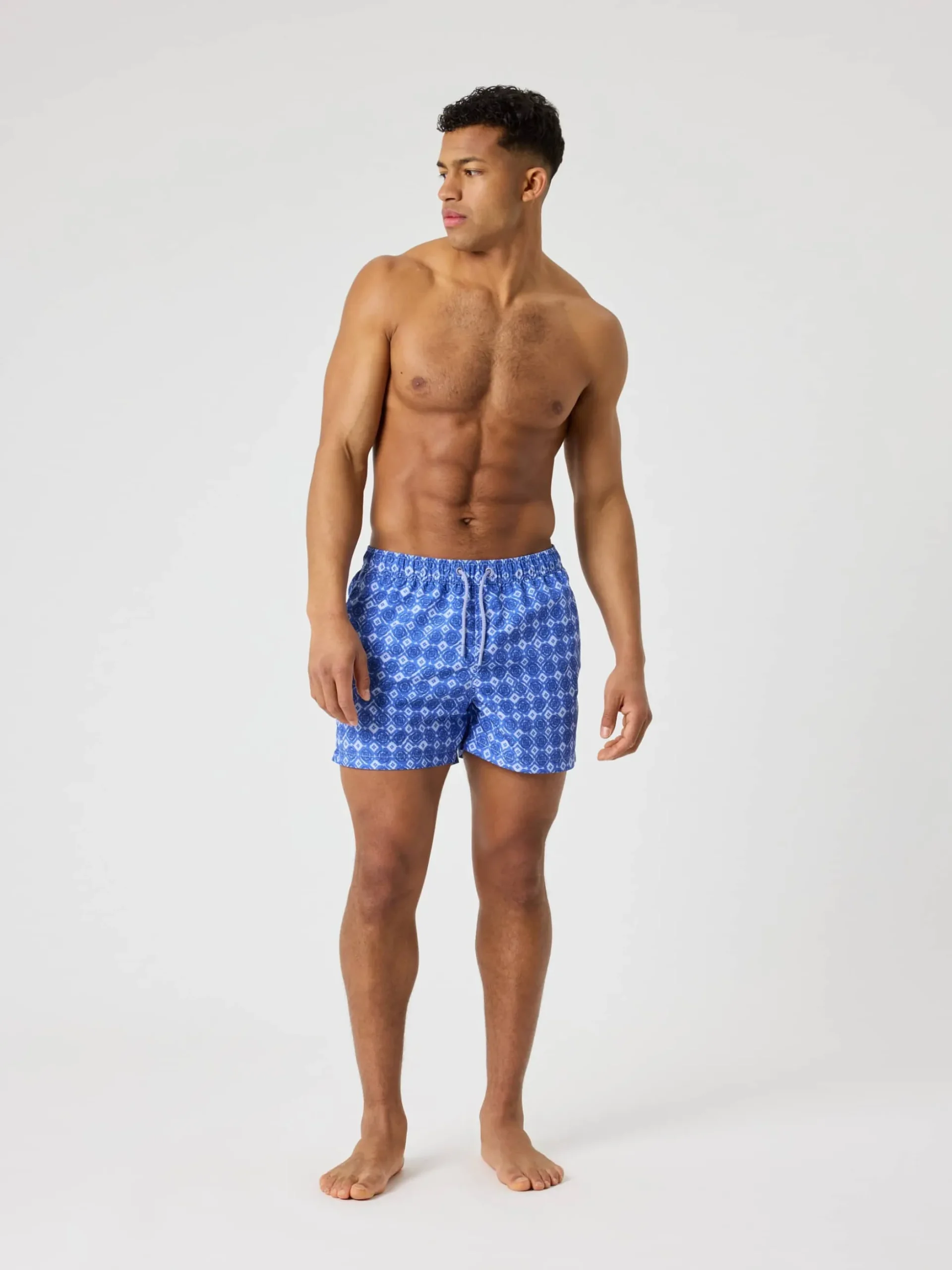 Borg Print Swim Shorts