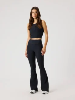 Studio Ribbed Flare Tights Tall